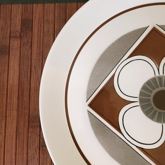 Vintage MCM Mikasa Duplex Contempo Ben Seibel 12 1/2"  Serving Platter - Picture 6 of 10